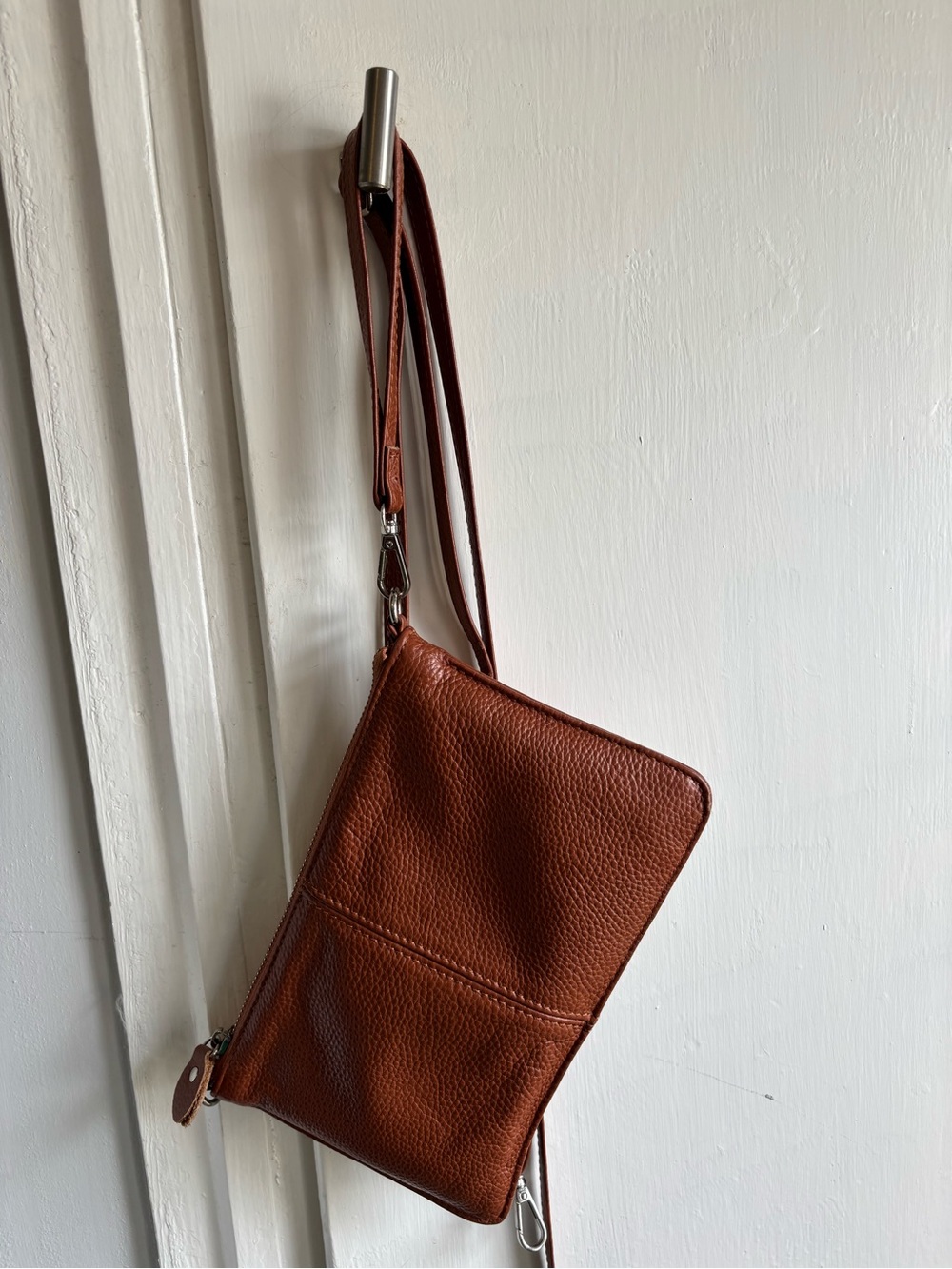 Women's Crossbody Bag in Brown Leather